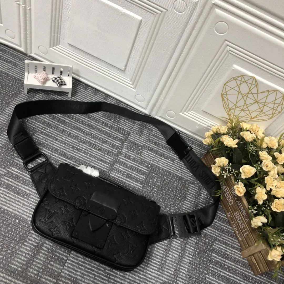 Louis Vuitton S Lock Sling Bag Black - Image 4
