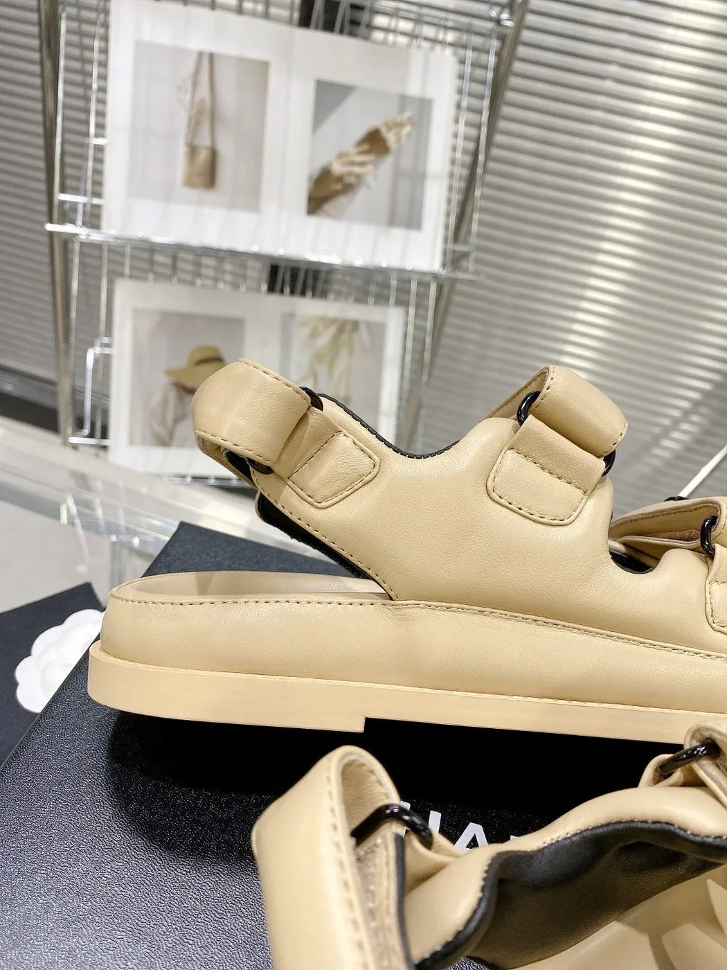 Alternative view of Chanel Women’s Sandals With Chanel Logo Beige