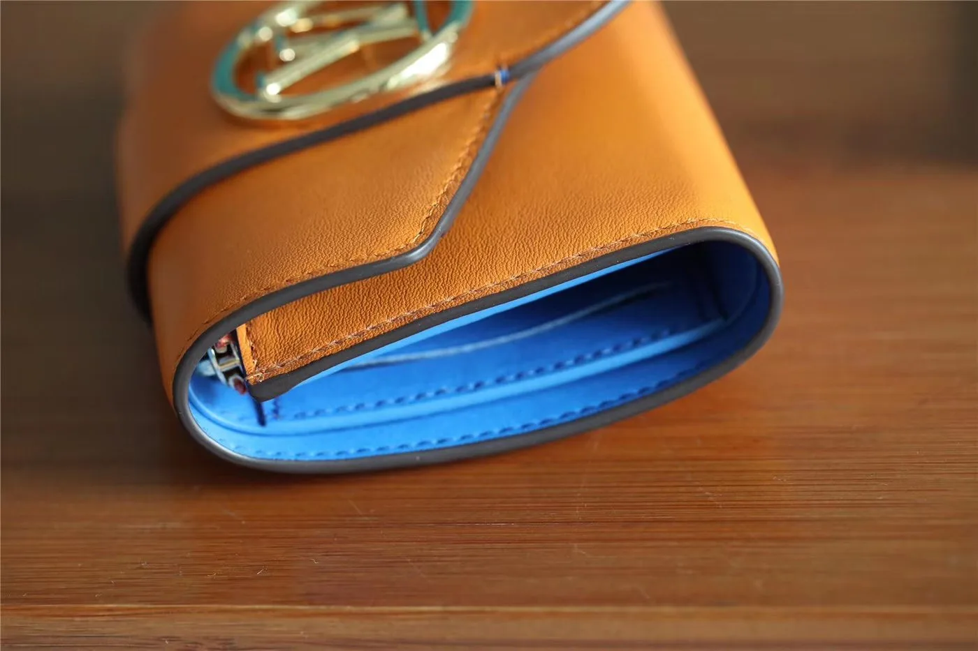 Alternative view of Louis Vuitton Pont 9 Compact Wallet Caramel Brown