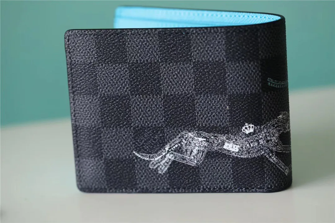 Louis Vuitton Slender Wallet Damier Graphite Stamps Canvas - Image 3