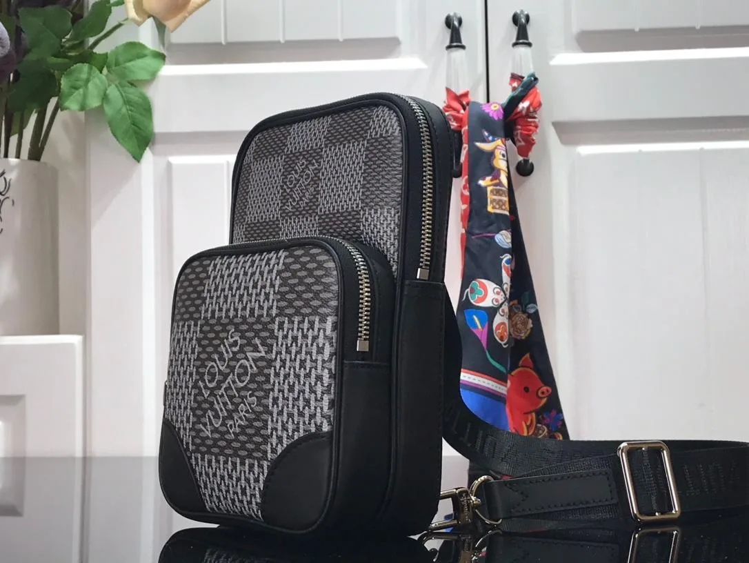 Louis Vuitton Damier Graphite 3D Amazon Sling Bag Grey / - Image 3