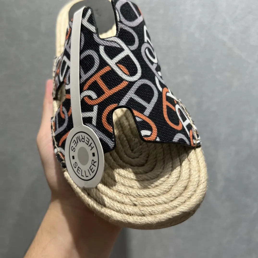 Hermes Old Espadrilles Black - Image 4