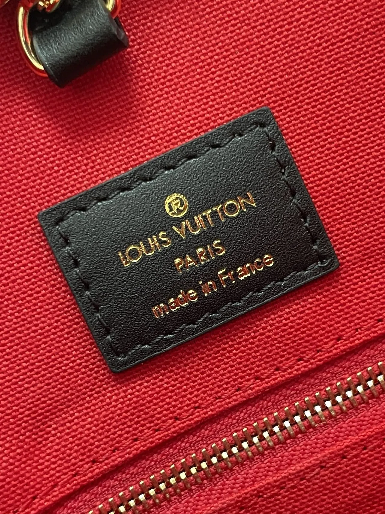 Louis Vuitton OnTheGo GM Tote Bag / Monogram Reverse Canvas Gold Hardware - Image 3