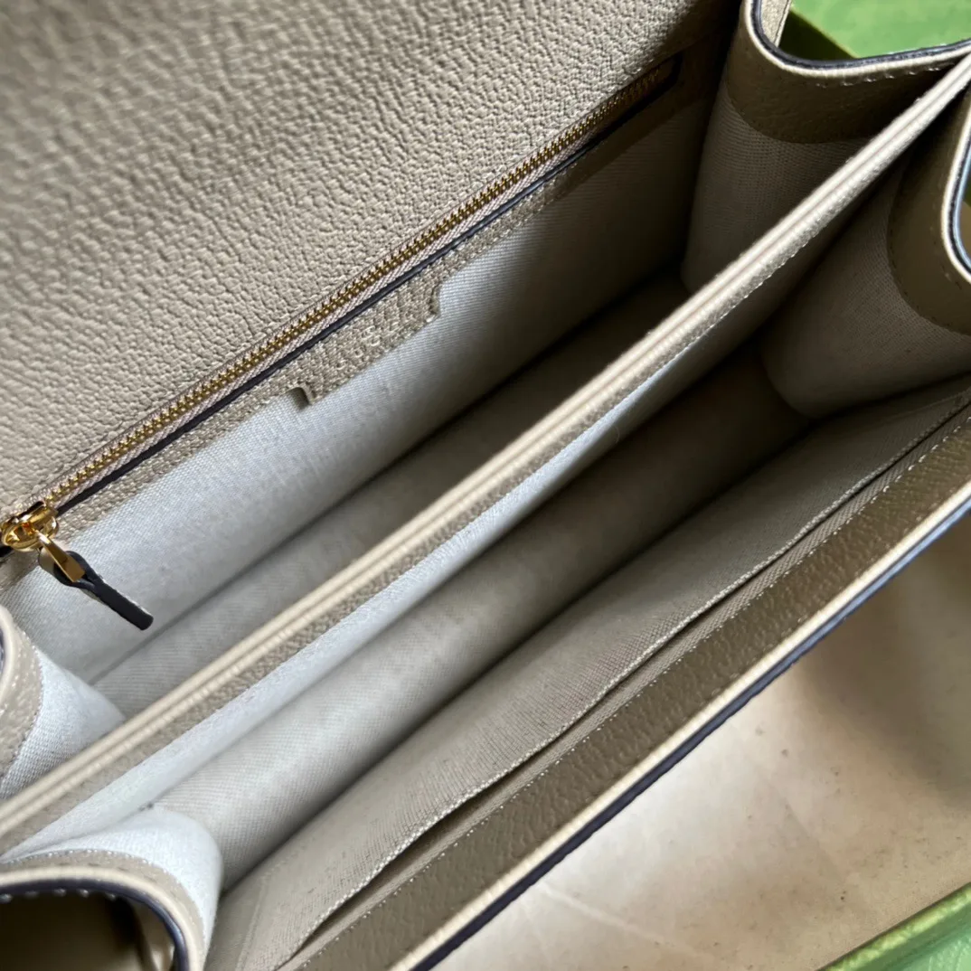 Gucci Ophidia Small GG Top Handle Bag Beige - Image 4
