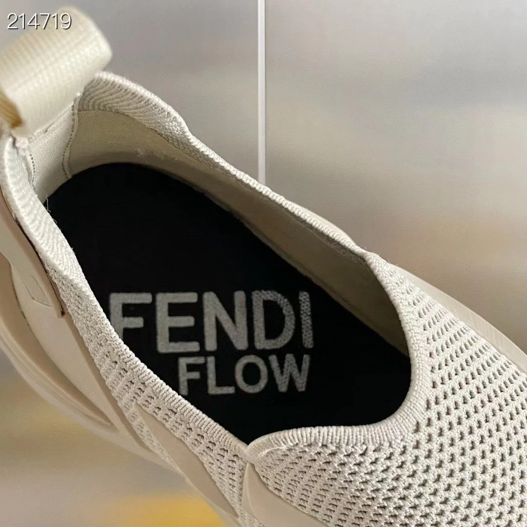 Fendi Flow Beige Sneakers 7E1504AHI8F0EJB - Image 3