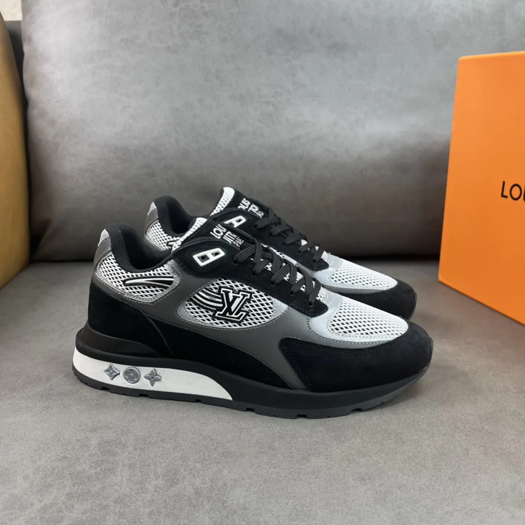 Louis Vuitton Run Away Sneaker Black LV 1A9J17 - Image 7