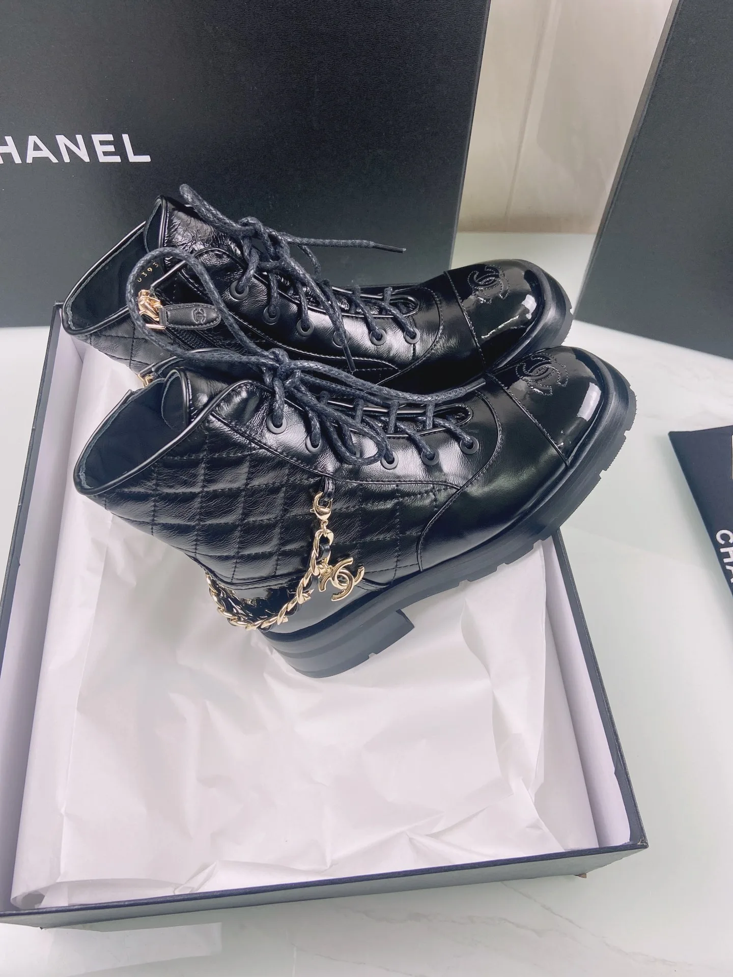 Chanel Lace- Ups Black / - Image 3