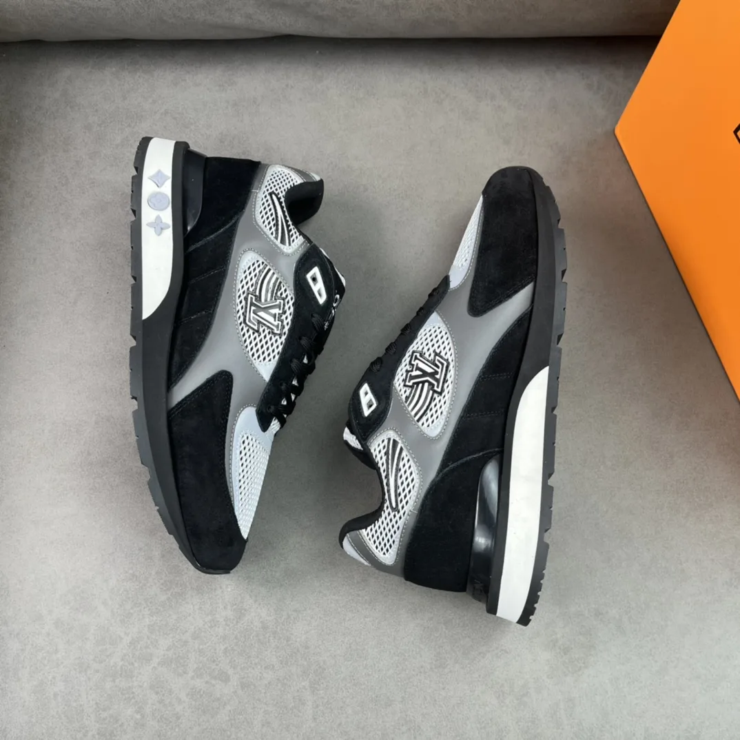 Louis Vuitton Run Away Sneaker Black LV 1A9J17 - Image 6