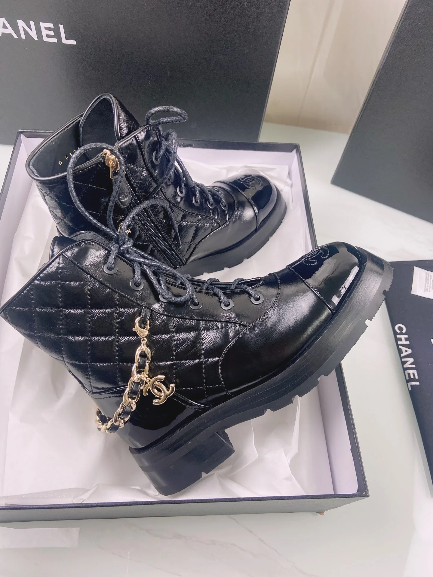 Chanel Lace- Ups Black / - Image 2