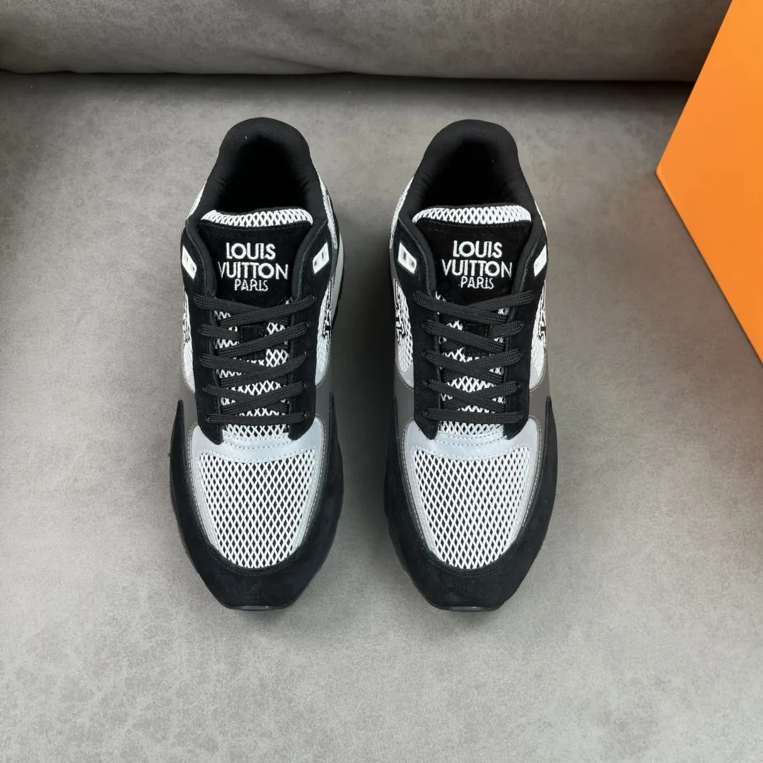 Louis Vuitton Run Away Sneaker Black LV 1A9J17 - Image 3