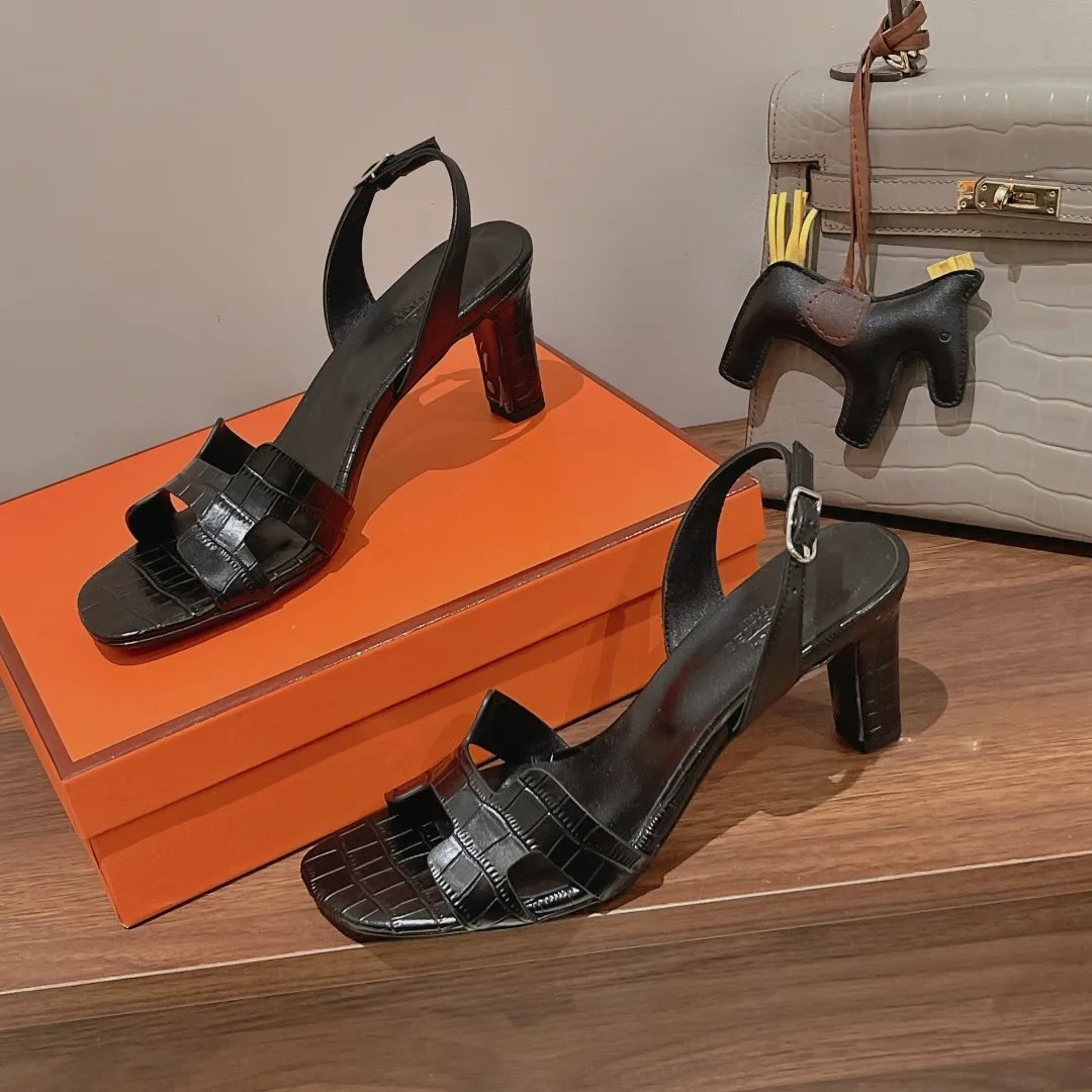 Hermes Eternite Sandal Black / - Image 7