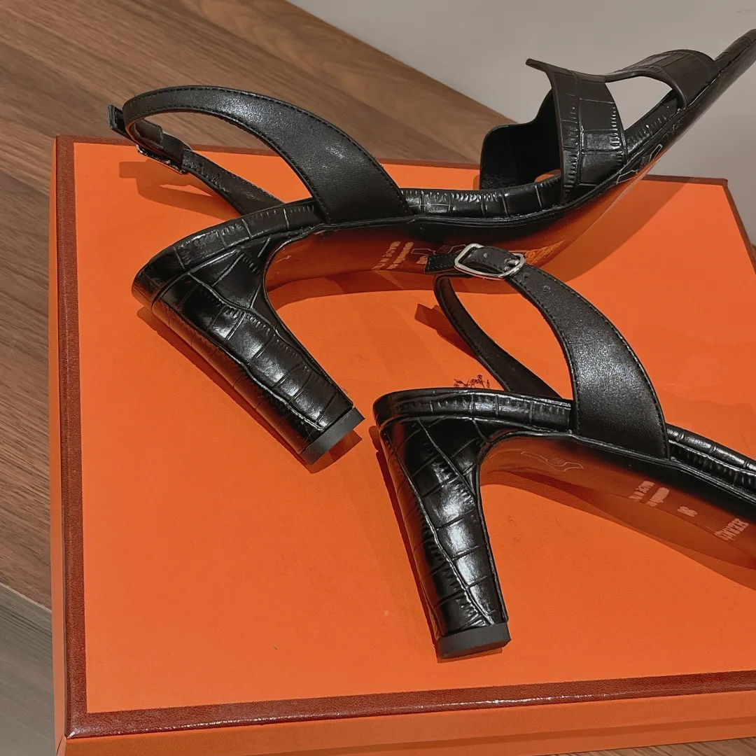Hermes Eternite Sandal Black / - Image 4