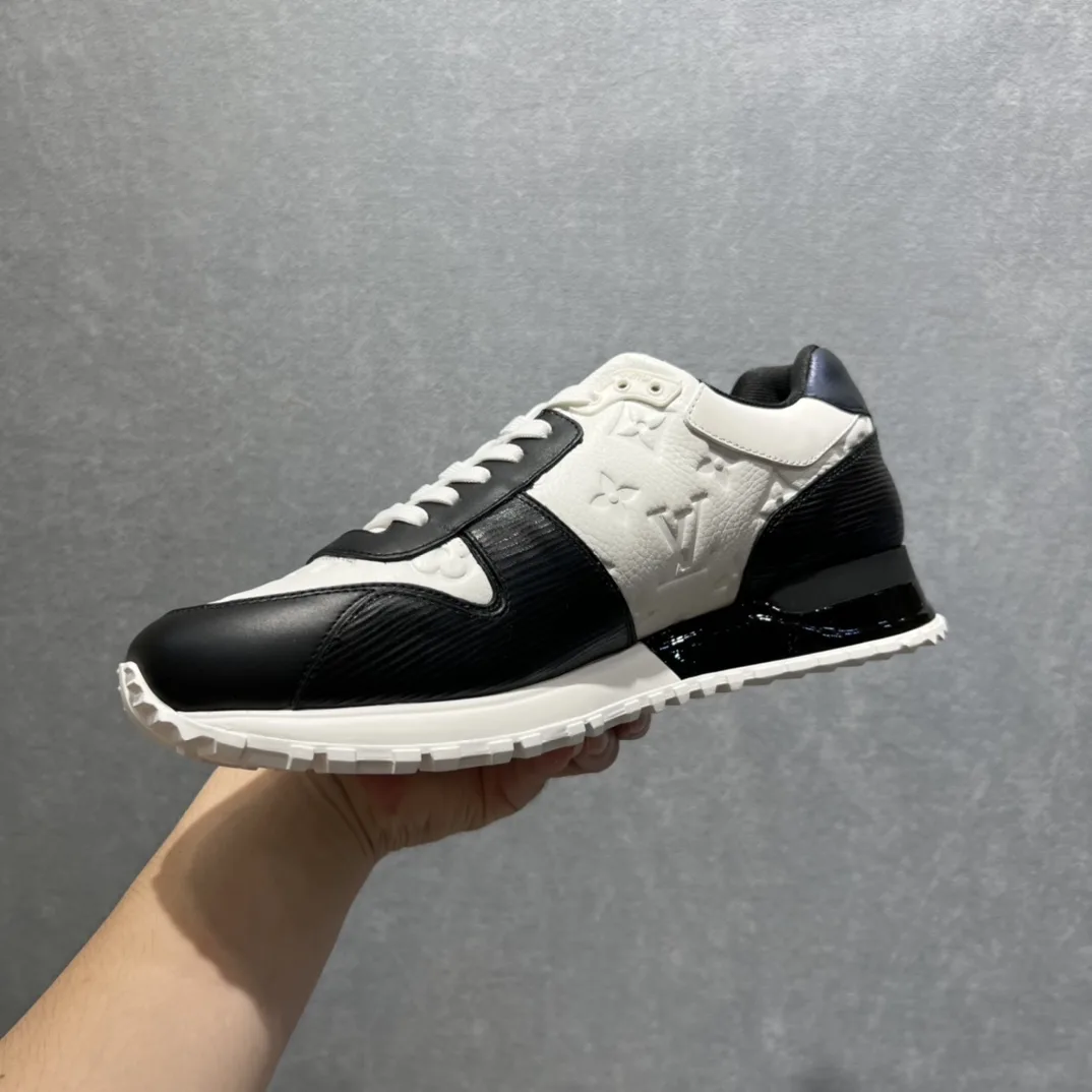 Louis Vuitton Run Away Sneaker White Black - Image 4