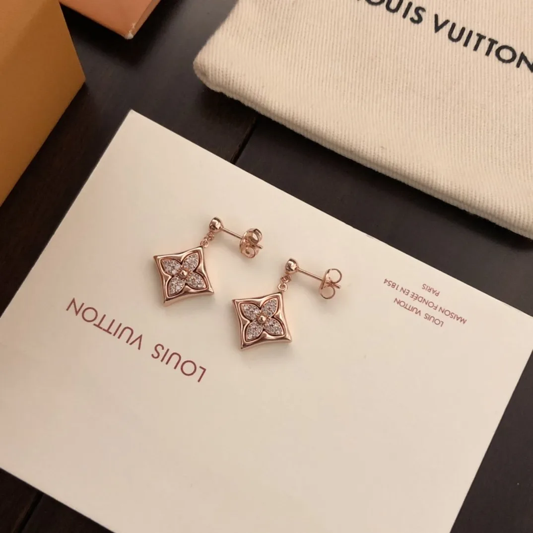 Louis Vuitton Color Blossom BB Star Earrings Rose Gold Hardware - Image 4