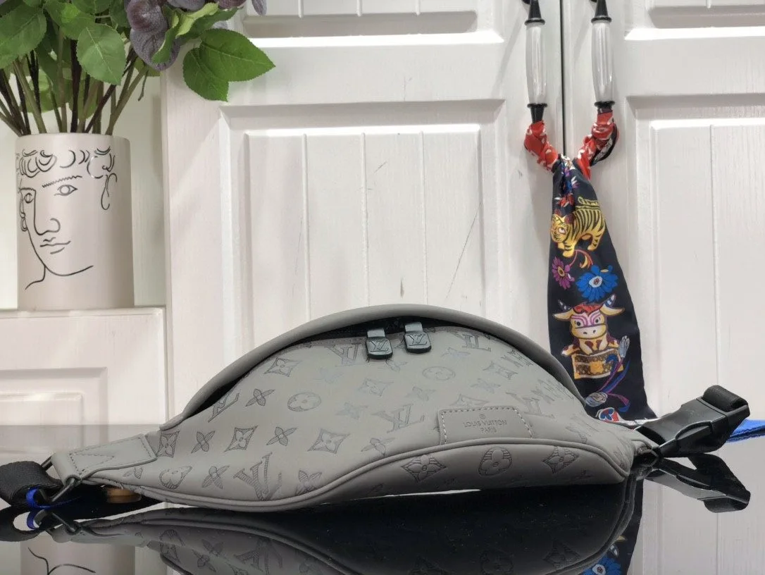 Louis Vuitton Discovery Bumbag / Grey Black Hardware - Image 4