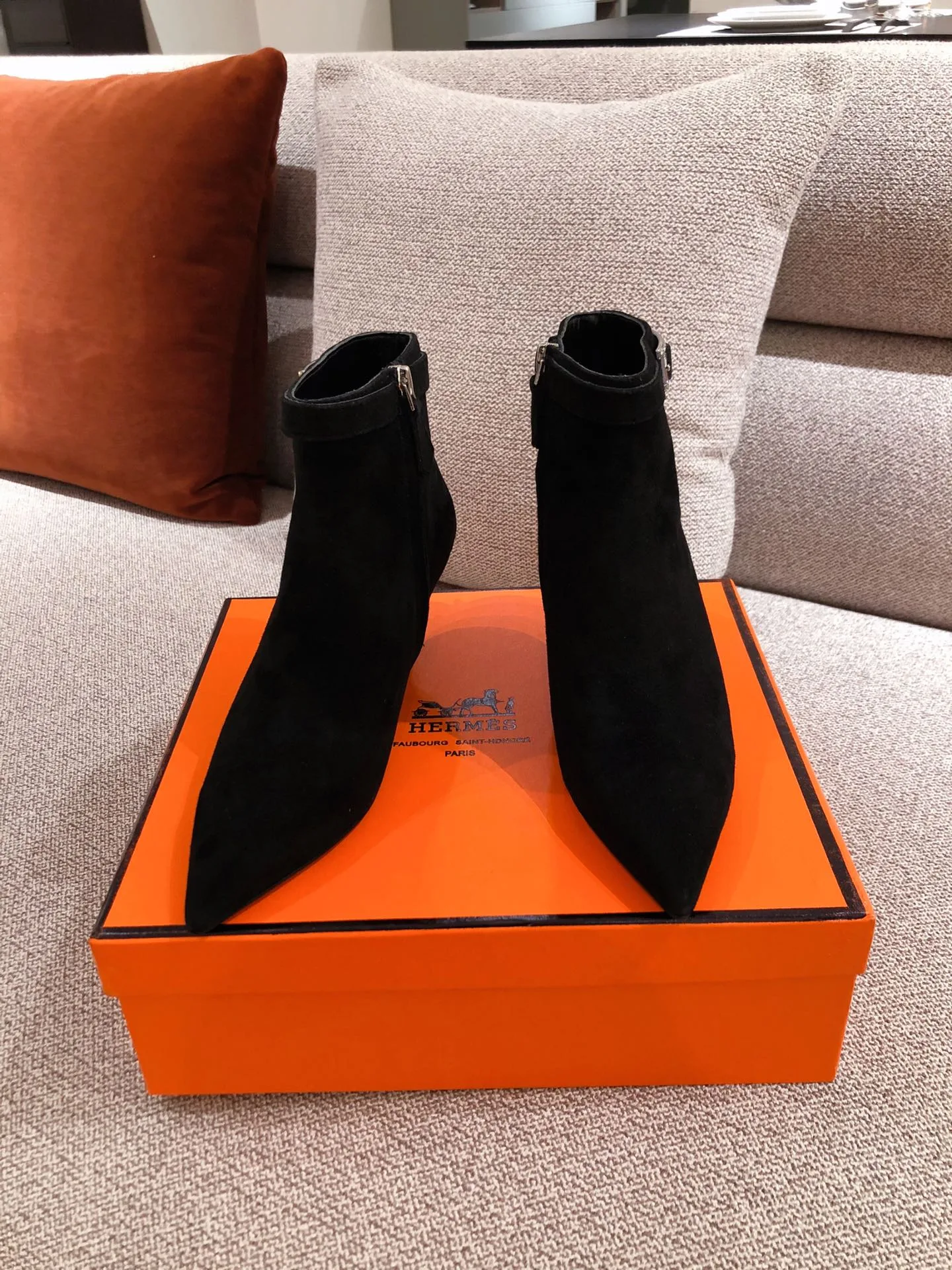 Hermes Blanche Ankle Boots Black / - Image 7