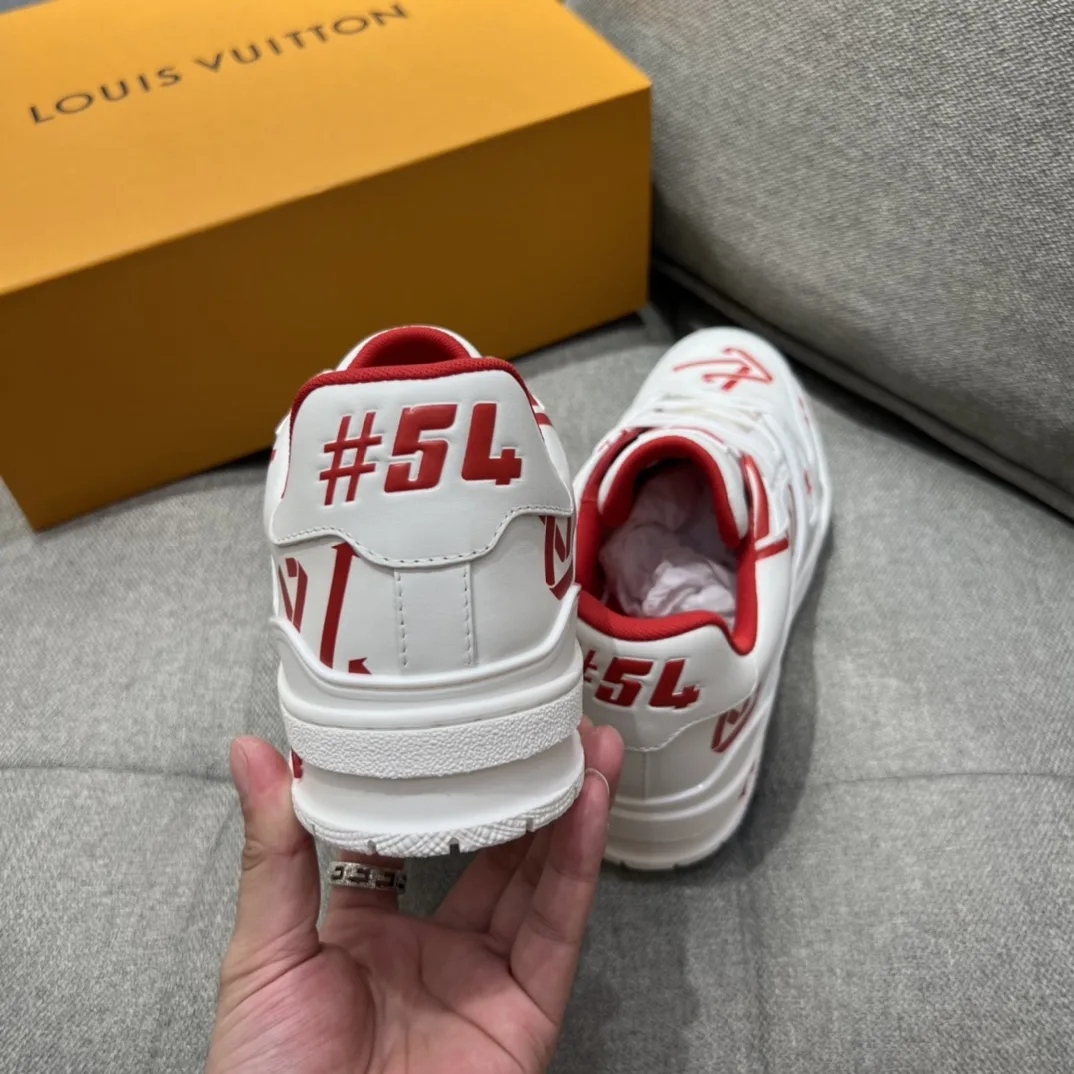 Louis Vuitton LV Trainer Sneaker Red LV 1AAGYR - Image 6