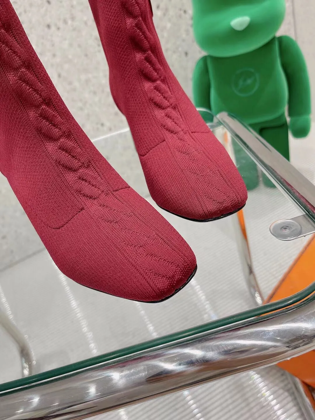 Hermes Volver 60 Ankle Boots Red / - Image 5