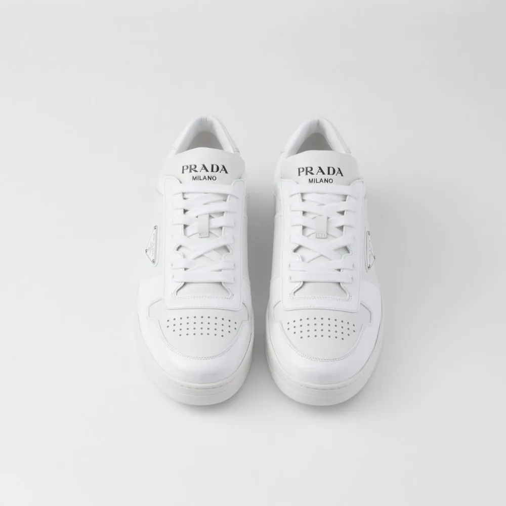 Alternative view of Prada Downtown Leather Sneakers White 2EE364_3LQB_F0009_F_D001