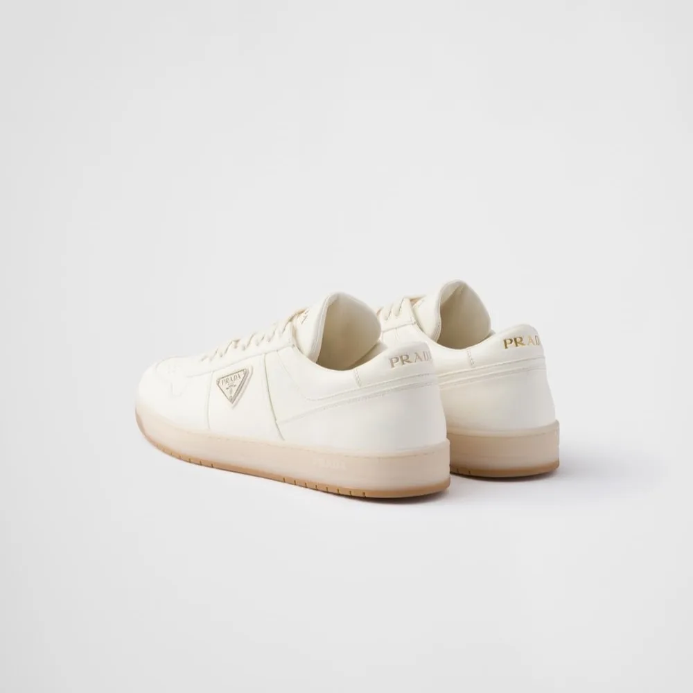 Prada Downtown Nappa Leather Sneakers Ivory 2EE364_038_F0304_F_D001 - Image 4