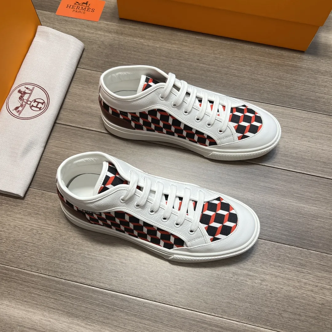Alternative view of Hermes Enjoy Sneaker Red And White