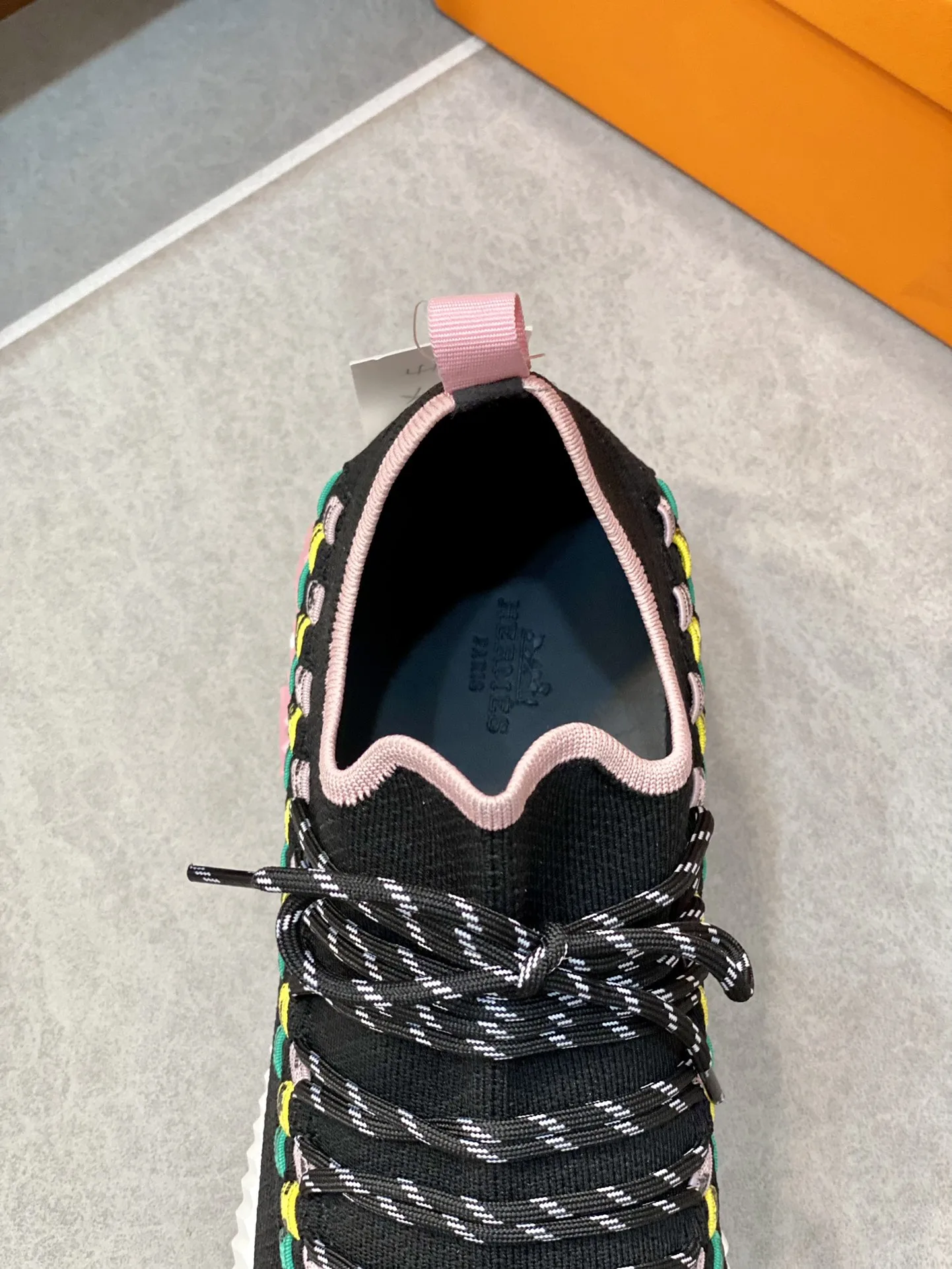 Hermes Sneakers Flex Black And Pink - Image 7