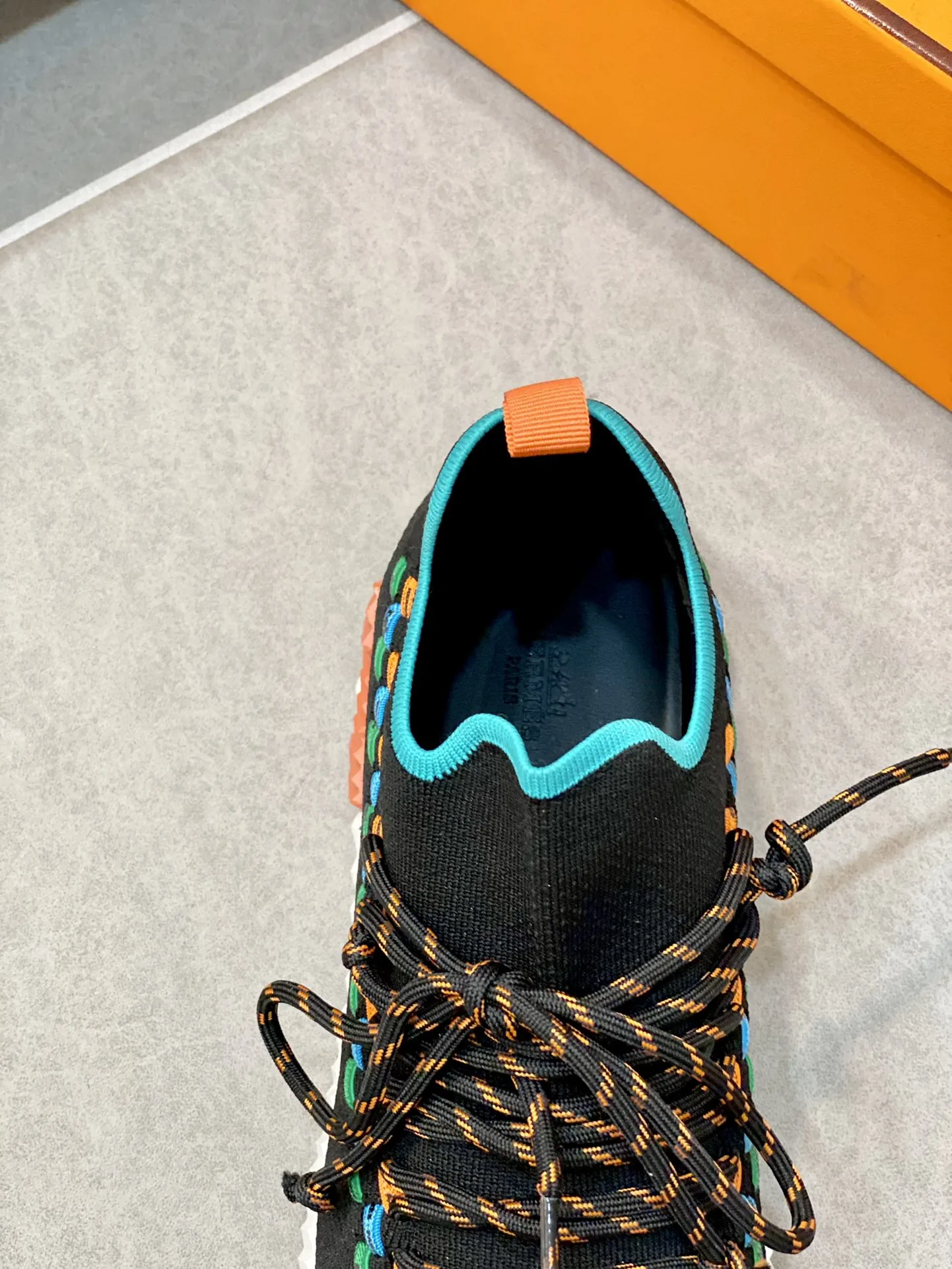 Hermes Sneakers Flex Black And Blue - Image 6