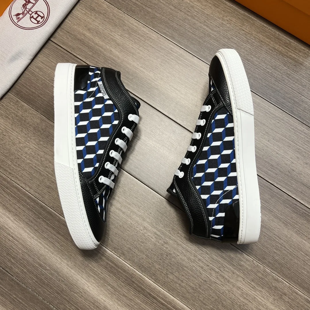 Hermes Enjoy Sneaker Black And Blue - Image 6