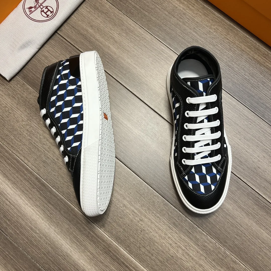 Hermes Enjoy Sneaker Black And Blue - Image 3