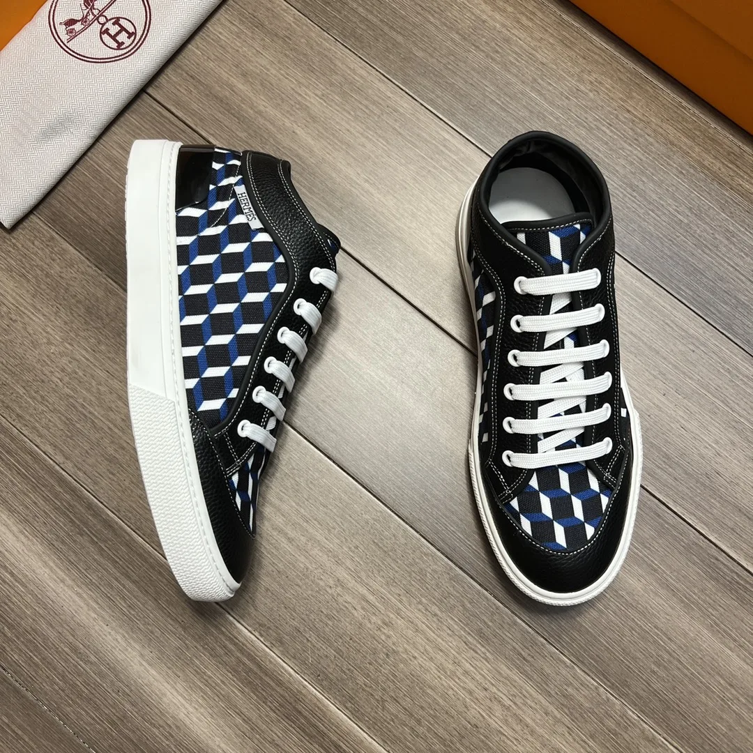 Hermes Enjoy Sneaker Black And Blue - Image 2
