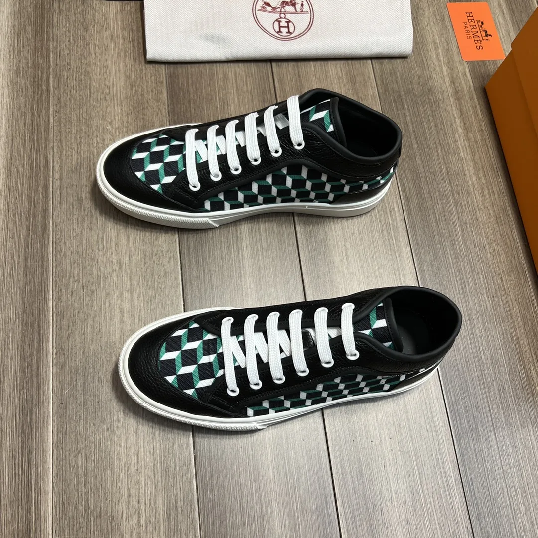 Hermes Enjoy Sneaker Black And Green - Image 4