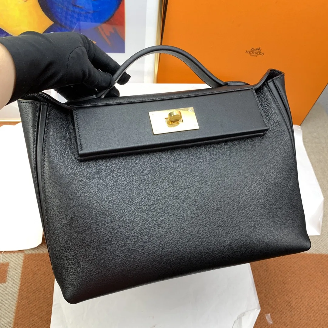 Hermes Clemence Swift Black - Image 8