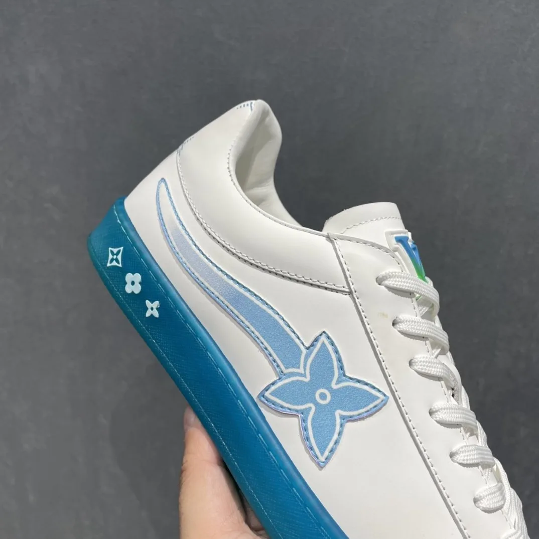 Louis Vuitton Luxembourg Samothrace Sneaker Blue LV 1A9FZ5 - Image 3