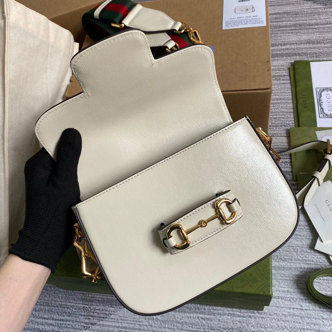 Gucci Horsebit 1955 Mini Bag White - Image 4