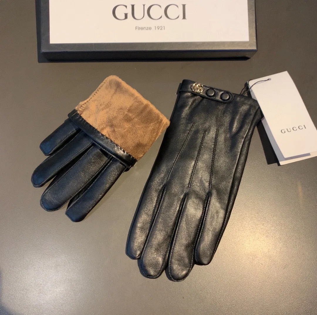Gucci Gloves With Double G Motif In Black - Image 5