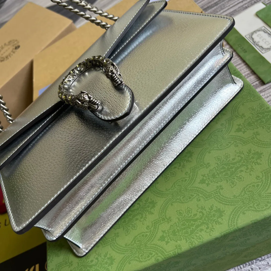 Gucci Dionysus Small Shoulder Bag Silver - Image 7