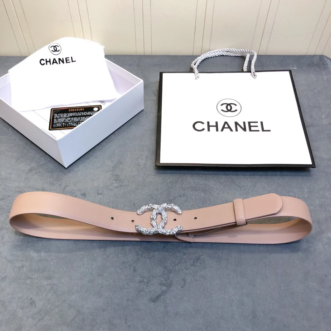 Chanel Belt With Double C Buckle Beige Women - Image 4