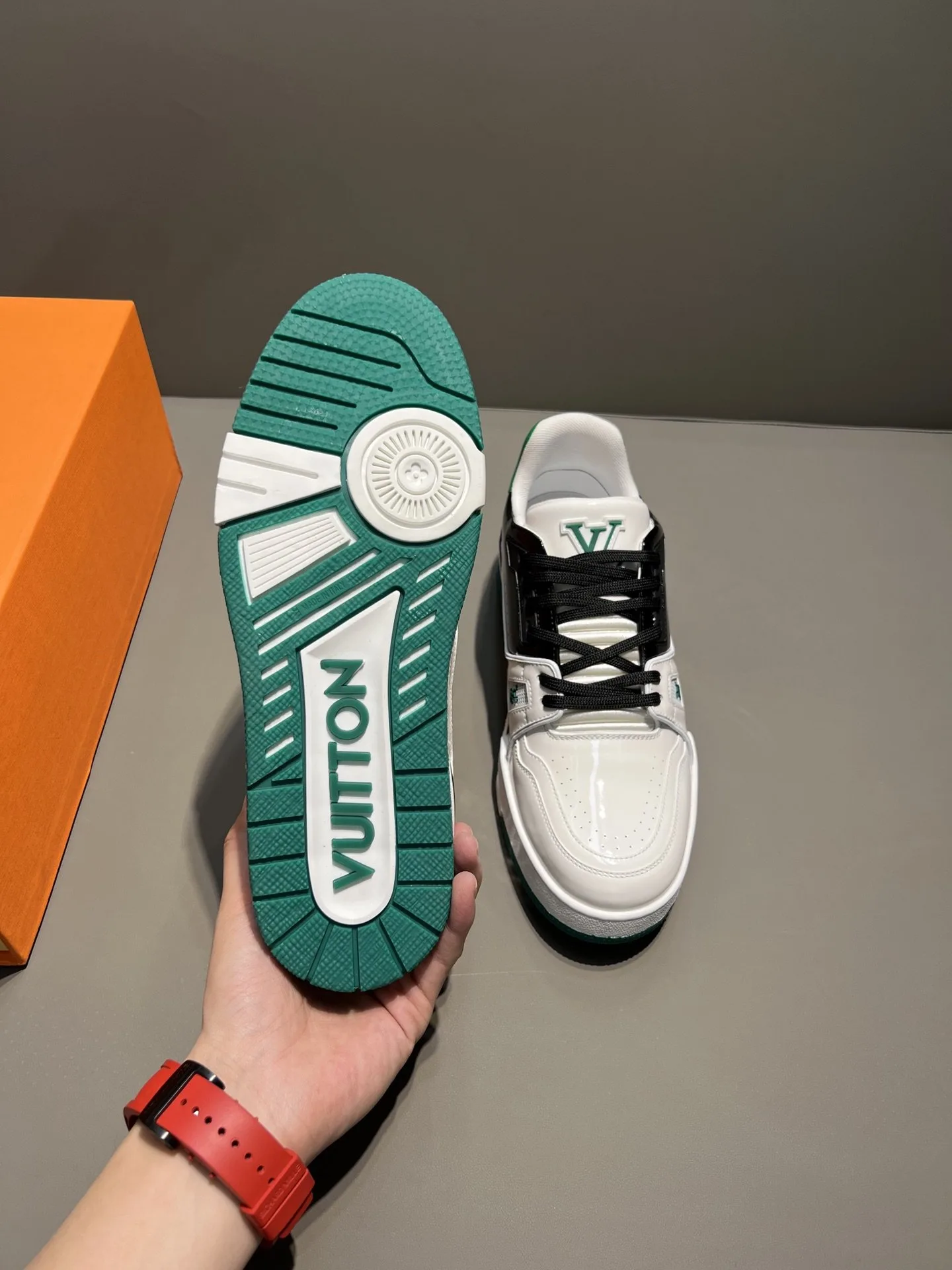 Alternative view of Louis Vuitton Trainer Sneaker White/Black Virgil Abloh