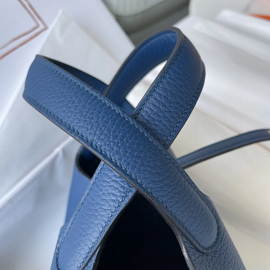 Hermes Picotin Lock 18 Bag Navy Blue - Image 3