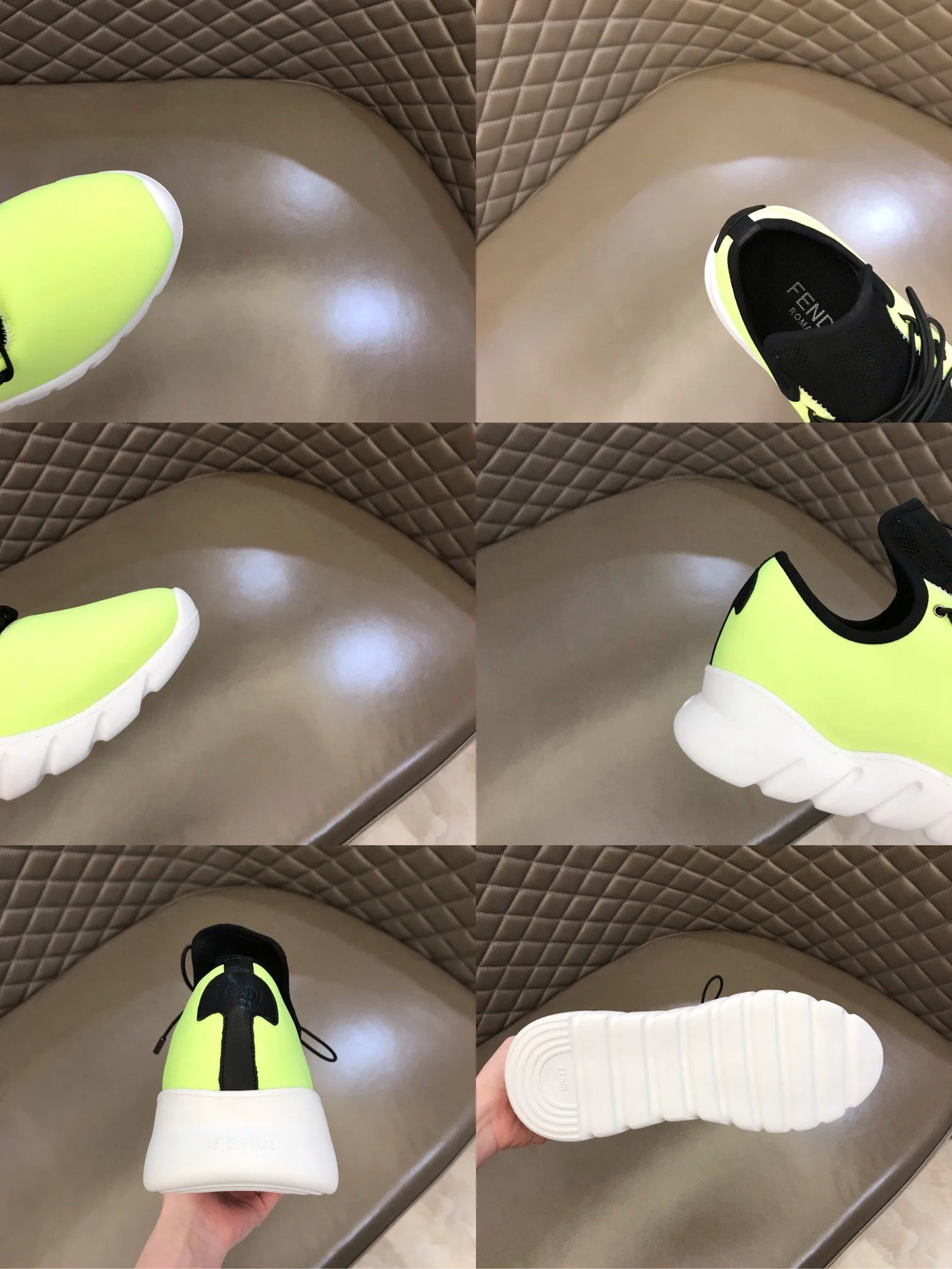 Fendi Force Low Tops Sneakers Glow Green - Image 2