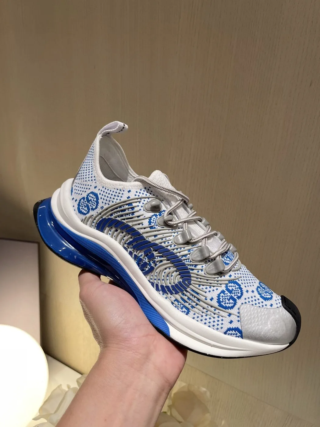 Gucci Run Women’s Sneaker White Blue - Image 4