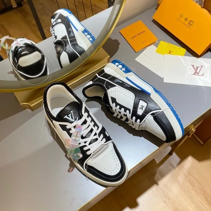 Louis Vuitton Trainer Sneaker Black/White Virgil Abloh - Image 4