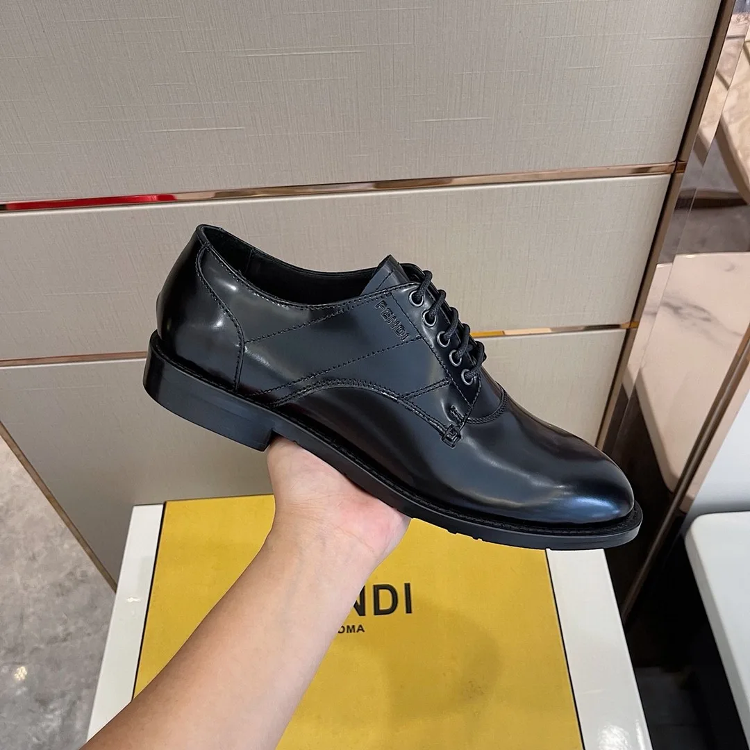 Fendi Force Shiny Black Shoes - Image 5