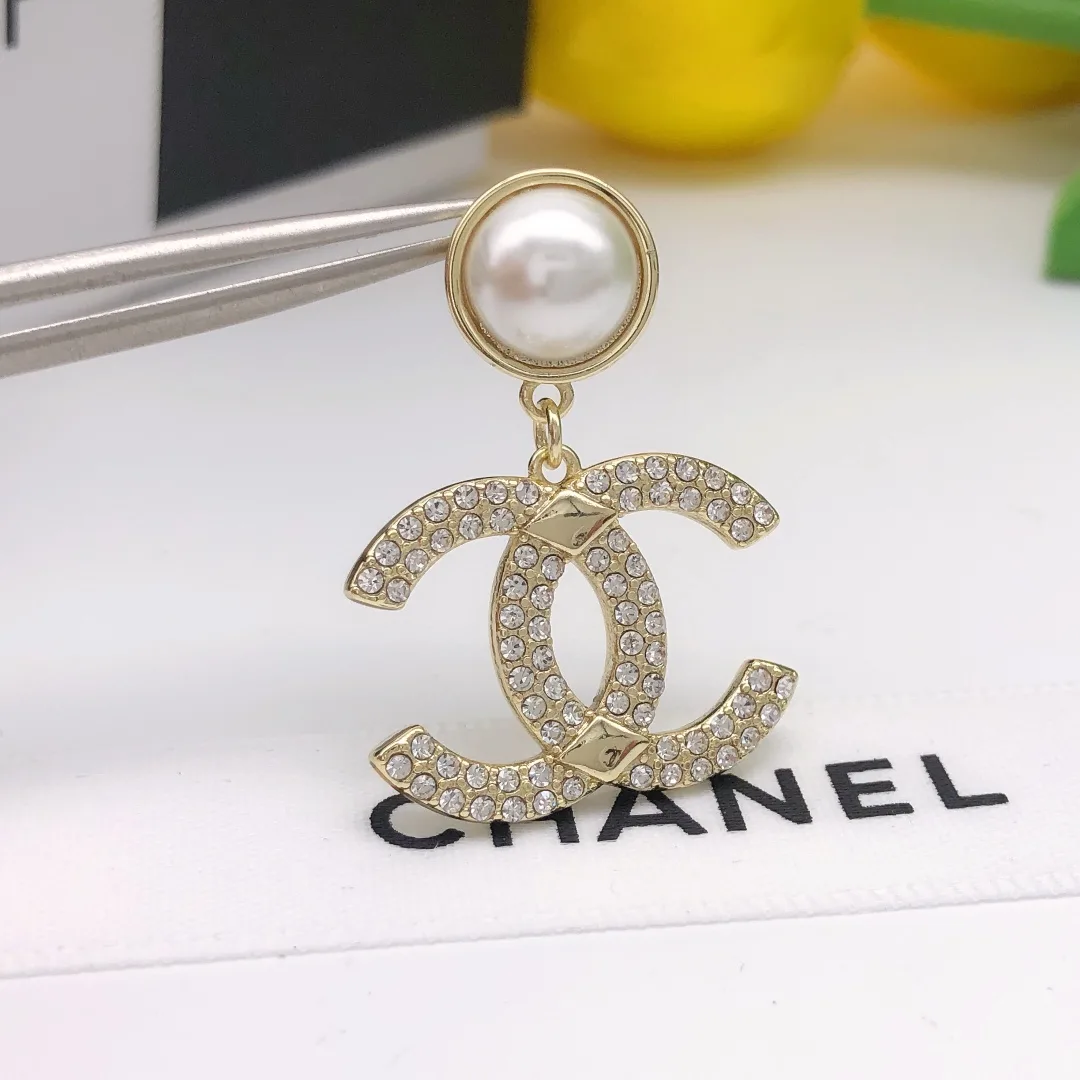 Alternative view of Chanel Earrings Gold Hardware