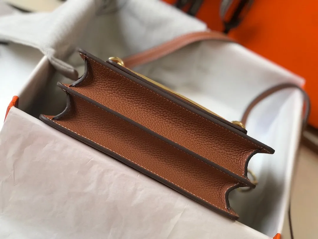 Hermes Mini Evercolor Sac Roulis 19 Brown - Image 9