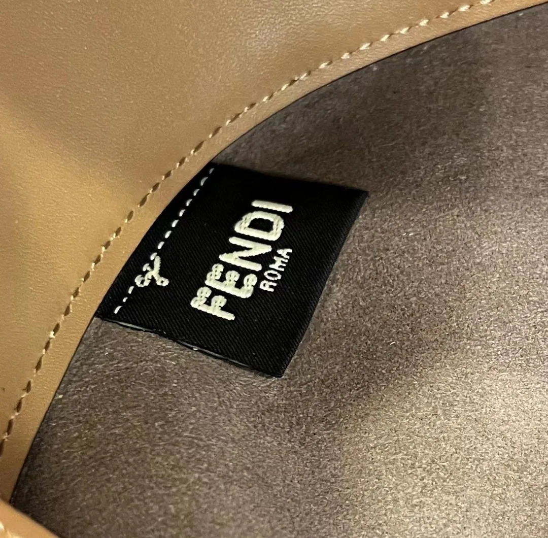 Fendi Pomodorino Brown FF Fabric Mini Bag For Woman / 8BS059AHWVF1GE3 - Image 4