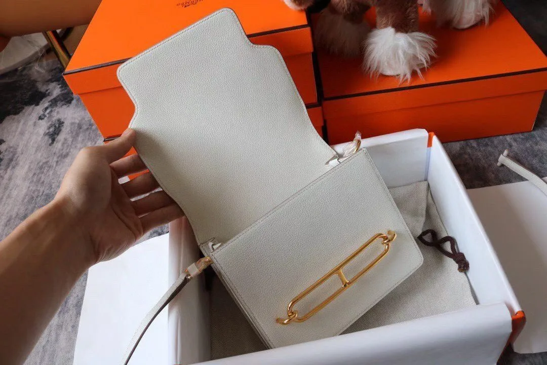 Hermes Evercolor Sac Roulis 23 White - Image 5