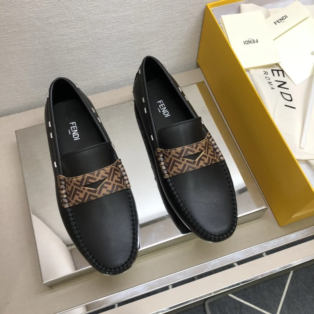 Fendi Force Black Loafers 7D1473 - Image 2