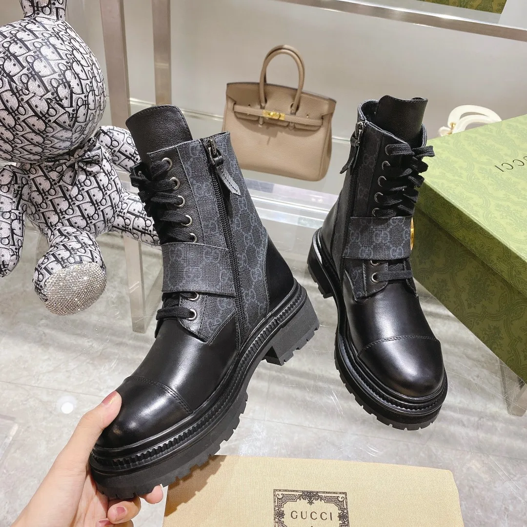 Gucci Blondie Women’s Ankle Boots Black - Image 9