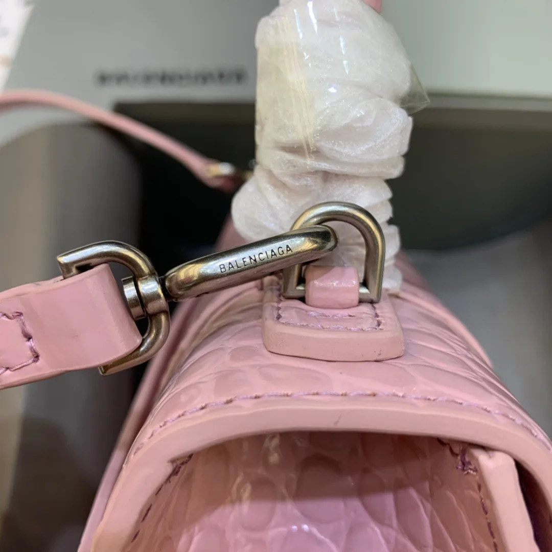 Balenciaga Hourglass Small Handbag In Pink - Image 5